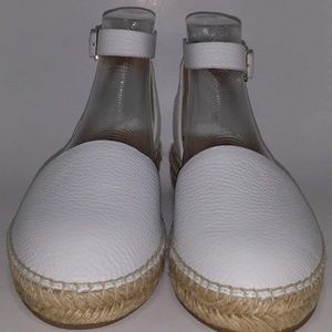 Kate Spade New York White Flat Slip-On Wedges